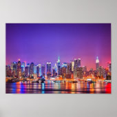 New York City Skyline Poster (kleur) (Voorkant)
