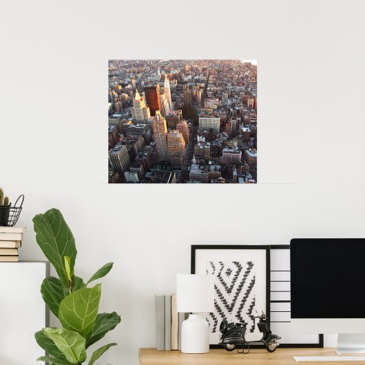 NEW YORK CITY SKYLINE POSTER" POSTER (Thuiskantoor)