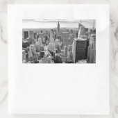 New York City Skyline Rechthoekige Sticker (Tas)
