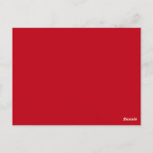 New York City Skyline Red Briefkaart (Achterkant)