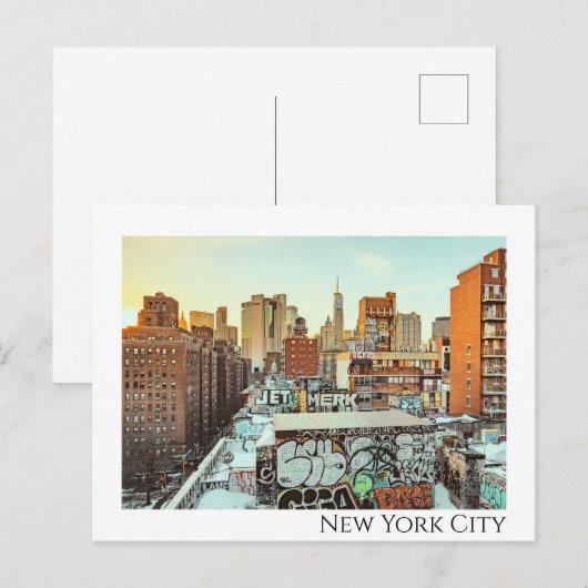 New York City Skyline reisfotografie Briefkaart (Voorkant / Achterkant)