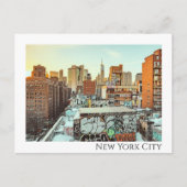 New York City Skyline reisfotografie Briefkaart (Voorkant)