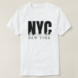 New York City Skyline Retro Style Urban T-shirt