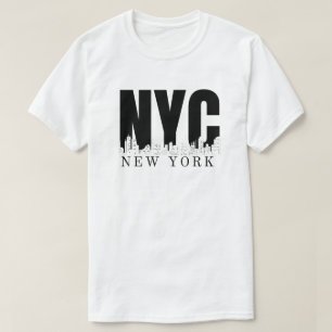 New York City Skyline Retro Style Urban T-shirt