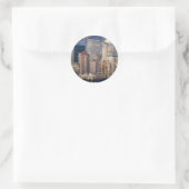 New York City Skyline Ronde Sticker (Tas)