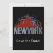 New York City Skyline Save The Date (Voorkant)
