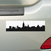 New York City Skyline Silhouette Bumpersticker (Op auto)
