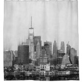 New York City Skyline Sketch Douchegordijn (Voorkant)