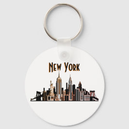 New York City Skyline Sleutelhanger