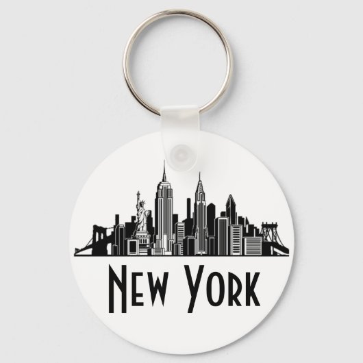 New York City Skyline Sleutelhanger (Voorkant)