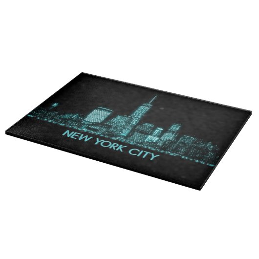 New York City Skyline Snijplank (Hoek)