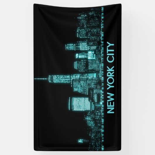 New York City Skyline Spandoek (Verticaal)