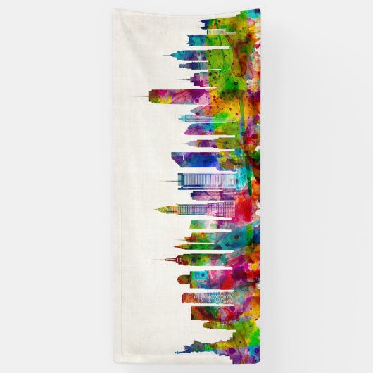 New York City Skyline Spandoek (Verticaal)
