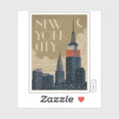 New York City Skyline Sticker (Vel)