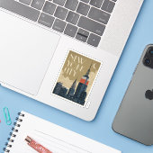 New York City Skyline Sticker (Laptop met iPhone)