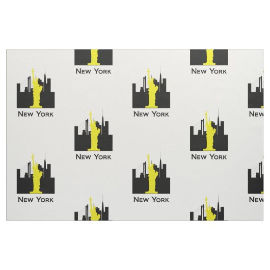 New York City Skyline Stof (Yard (91,4 cm))