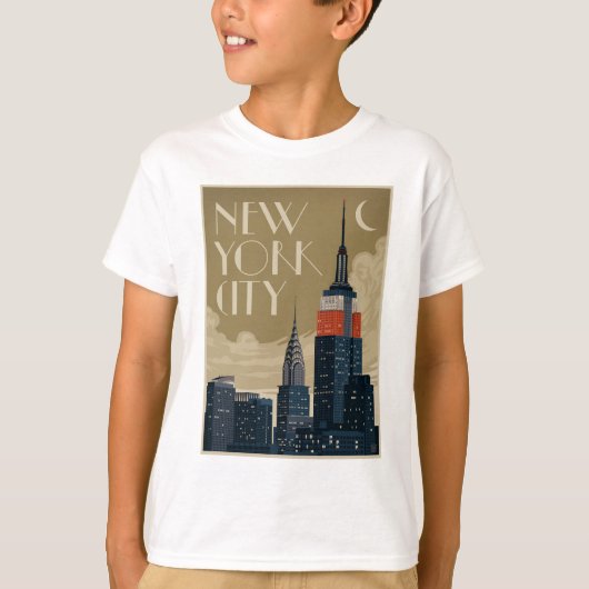 New York City Skyline T-shirt (Voorkant)