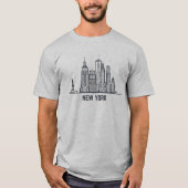 New York City Skyline T-shirt (Voorkant)