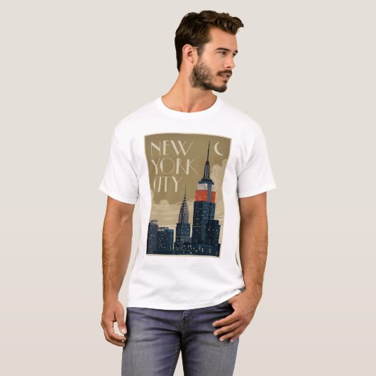 New York City Skyline T-shirt (Voorkant volledig)