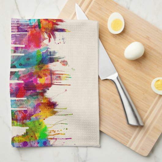 New York City Skyline Theedoek (Quarter Fold)