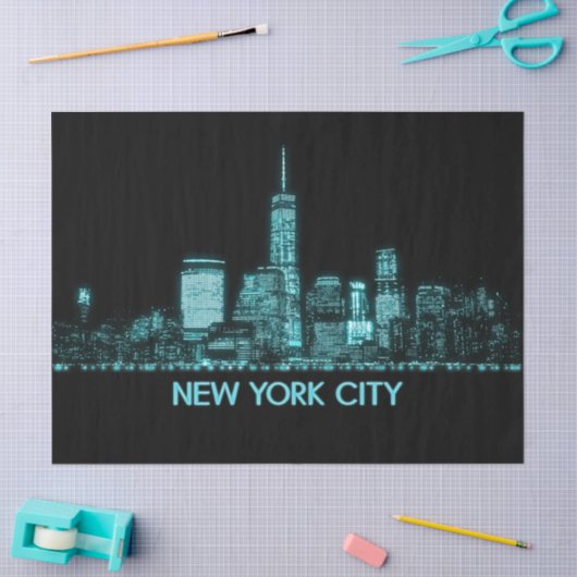 New York City Skyline Tissuepapier (Craft)