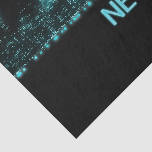 New York City Skyline Tissuepapier (Detail)