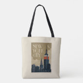 New York City Skyline Tote Bag (Achterkant)