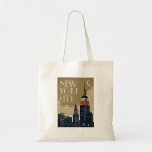 New York City Skyline Tote Bag (Voorkant)