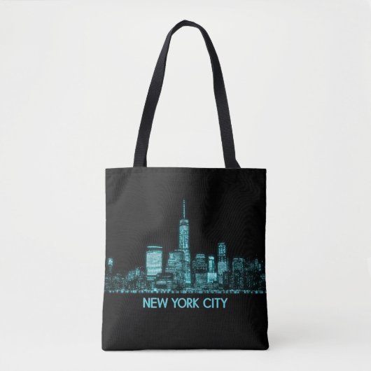 New York City Skyline Tote Bag (Voorkant)