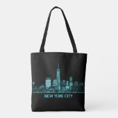 New York City Skyline Tote Bag (Achterkant)