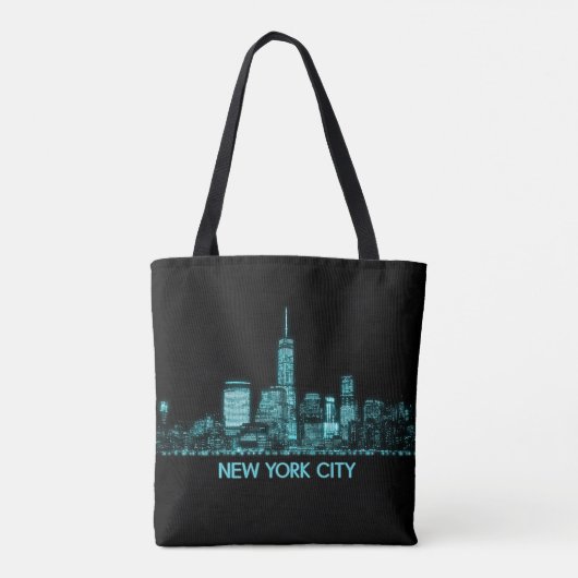 New York City Skyline Tote Bag (Achterkant)