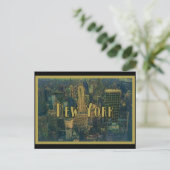 New York City Skyline Travel Briefkaart (Staand voorkant)