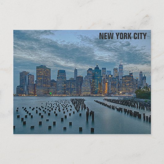 New York City Skyline Travel Photo Briefkaart (Voorkant)