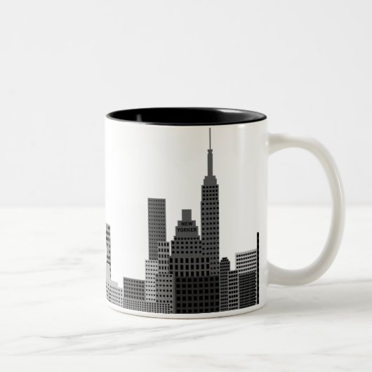 New York City Skyline Tweekleurige Koffiemok (Rechts)