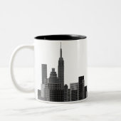 New York City Skyline Tweekleurige Koffiemok (Links)