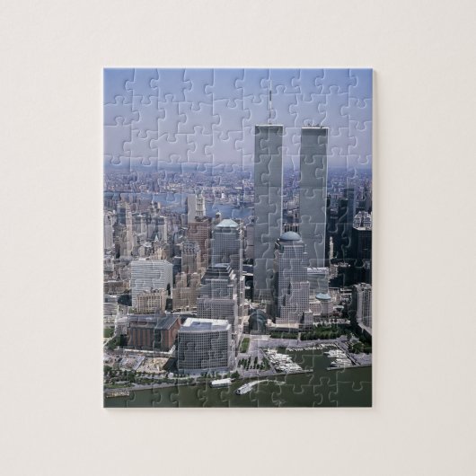 New York City Skyline Twin Towers Legpuzzel (Verticaal)