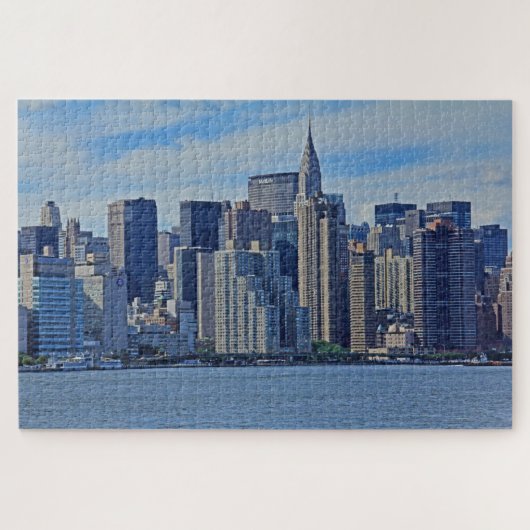 New York City Skyline van de East River A1 Legpuzzel (Horizontaal)