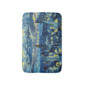 New York City Skyline Van Gogh Sterrennacht Art Badmat (Voorkant Verticaal)