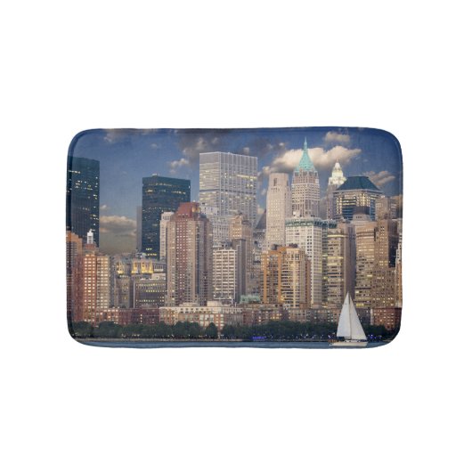 New York City Skyline van Hudson Badmat (Voorkant)