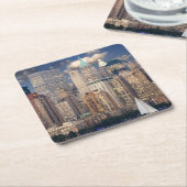 New York City Skyline van Hudson Kartonnen Onderzetters (Schuin)