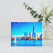 New York City Skyline, Verenigde Staten Briefkaart (Staand voorkant)