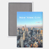 New York City Skyline View Magnet (Voorkant / Achterkant)