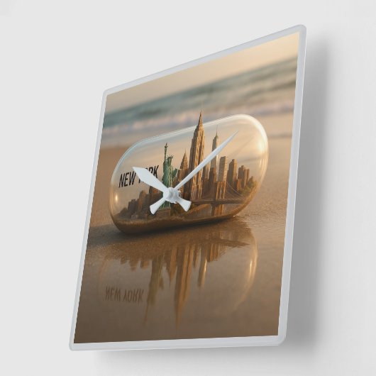 New York City Skyline Wall klok (Hoek)