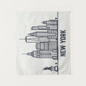 New York City Skyline Wandkleed (Voorkant)