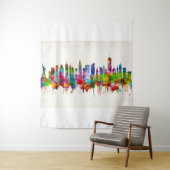 New York City Skyline Wandkleed (In situ)