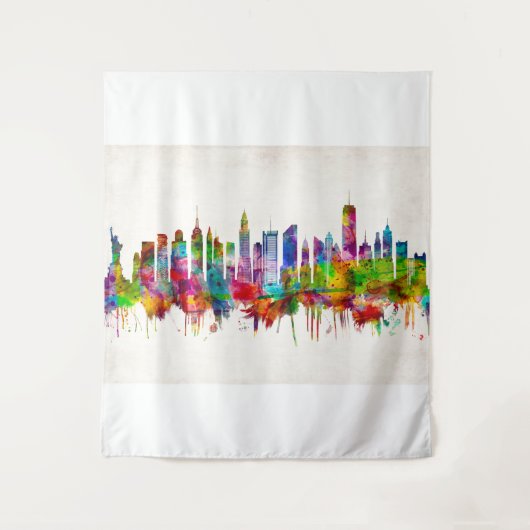 New York City Skyline Wandkleed (Voorkant)