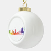 NEW YORK CITY skyline Waterverf Manhattan Keramische Bal Ornament (Rechts)