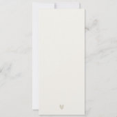 New York City Skyline Waterverf Wedding Menu Kaart (Achterkant)