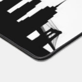 New York City Skyline Zwart Modern Manhattan NYC Bureaumat (Hoek)