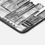 New York City Skyline Zwart Modern Manhattan NYC Bureaumat (Hoek)